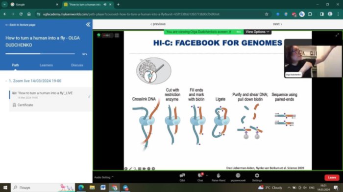 «How to turn a human into a fly» - лекція з генетики на міжнародній платформі UGF